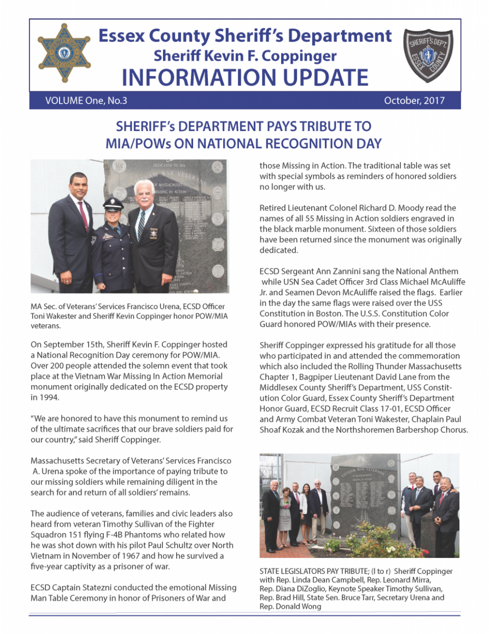 Fall Newsletter Page 1