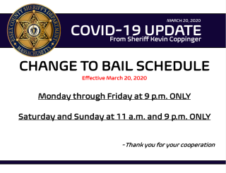 ALERT: Bail process times have now changed at our Middleton facility