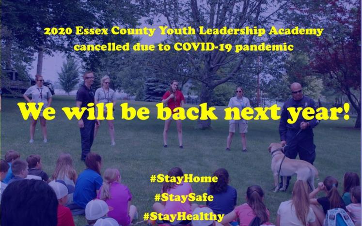 Pandemic causes cancellation of Essex County Sheriff's Department Youth Leadership Academy