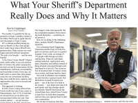 Sheriff launches monthly column in Valley Patriot newspaper